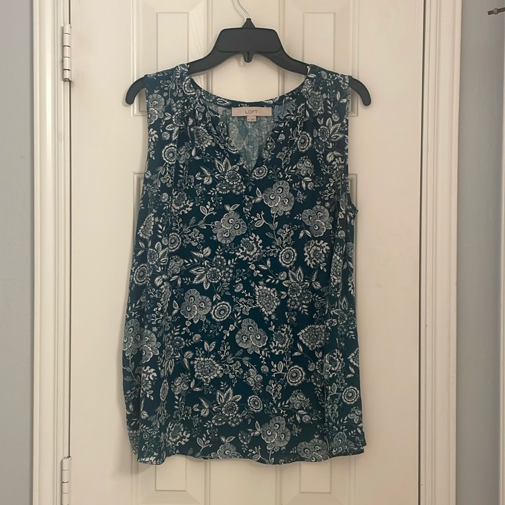 LOFT floral blouse